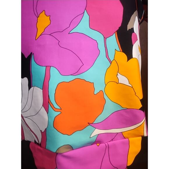 Trina Turk Womens Small Tropical Floral Swim Spa Tunic Cover Up Resort Dress - Picture 3 of 7